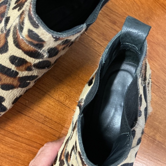 Zadig Voltaire Women Animal Leopard Cheetah Fur Print Chelsea Boot Size 40EU 9US - Picture 6 of 10
